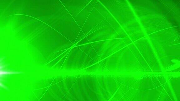 可循环的抽象线条移动绿色