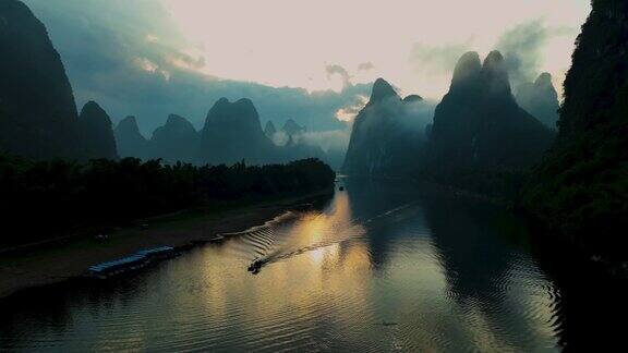 桂林山水风景航拍