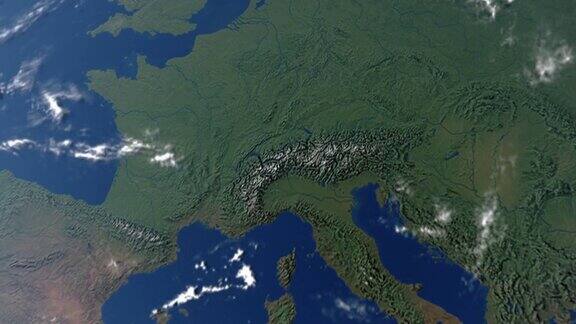 地球与瑞士接壤
