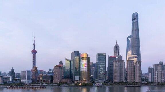 上海的城市景观航拍