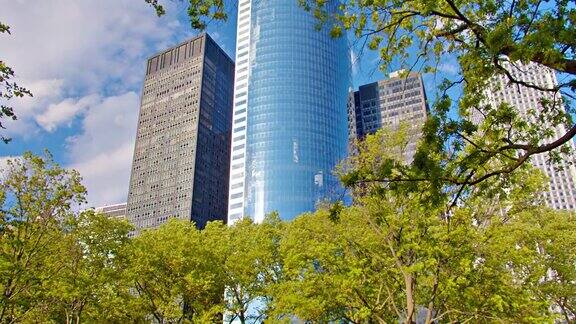 曼哈顿金融区公园大自然金融大厦