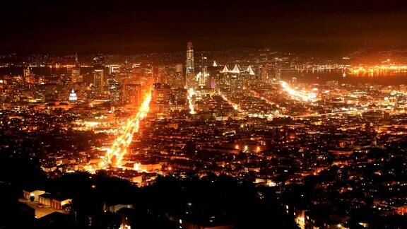 旧金山的夜晚时间