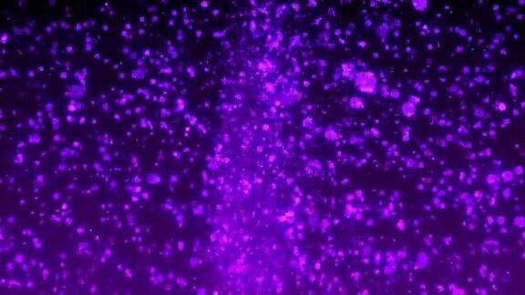 4k抽象紫色粒子波闪烁散kesh背景
