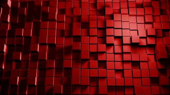 抽象红色方块背景(可循环)