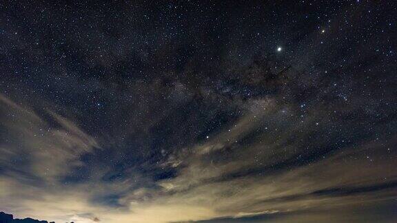 银河系和星空延时视频