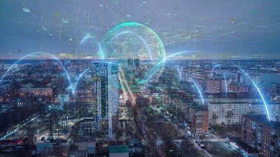 智慧城市与通信网络概念5克物联网物联网电信