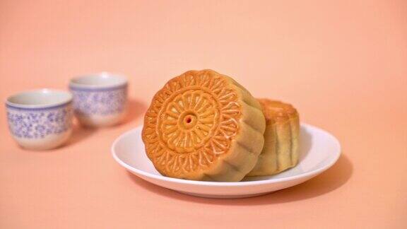 中秋节的月饼中国传统美食
