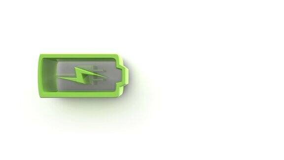 环保电池绿色文字电池寿命长
