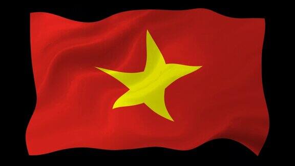 越南国旗波浪国旗动画