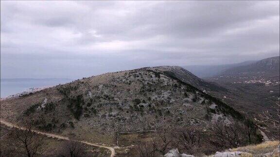 北亚得里亚海海岸的全景