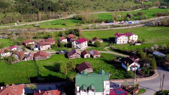 土耳其乡村景色的鸟瞰图