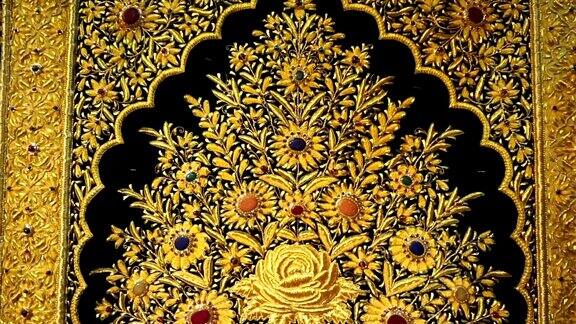 金色的地毯图案