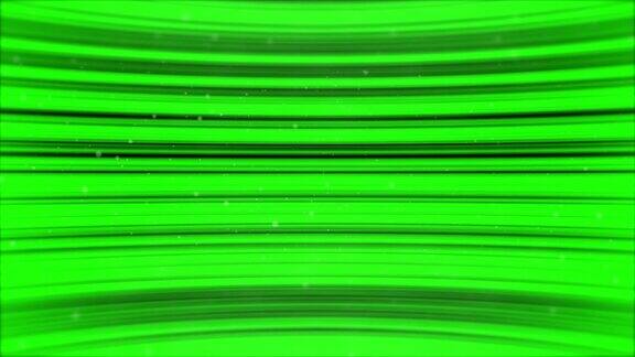 绿色霓虹灯动画循环技术彩色光竖线黑色波浪动画抽象的黑暗运动梯度光尾未来的背景运动4K艺术条纹发光VJ回路