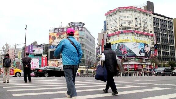 台北街景西门商圈附近高清