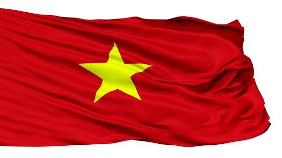 孤立飘扬的越南国旗
