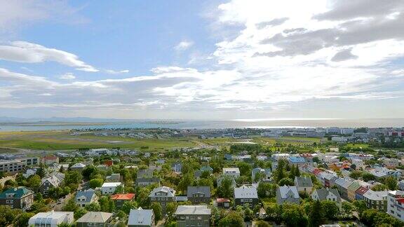 冰岛的雷克雅未克市景
