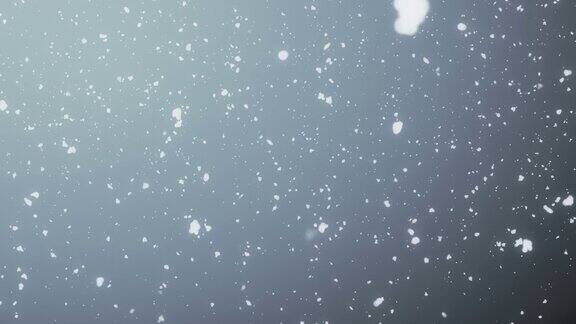 4k分辨率的粒子抽象背景降雪