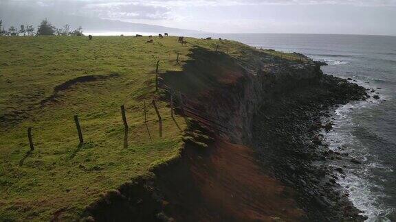 夏威夷毛伊岛北岸美丽的海岸景观