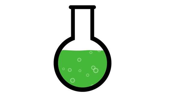 魔术科学药剂图形绿色泡泡