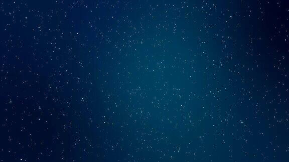 满是星星的冬夜天空