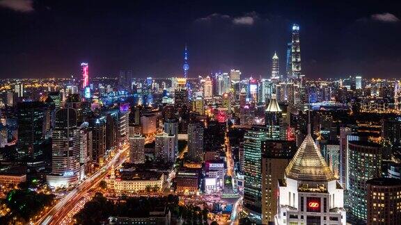 上海在晚上中国上海