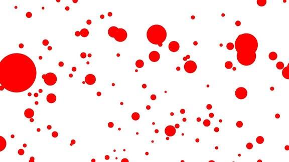 循环动画与许多红球