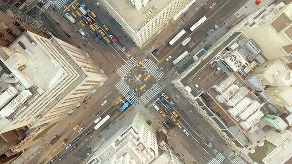 纽约市第五大道鸟瞰图