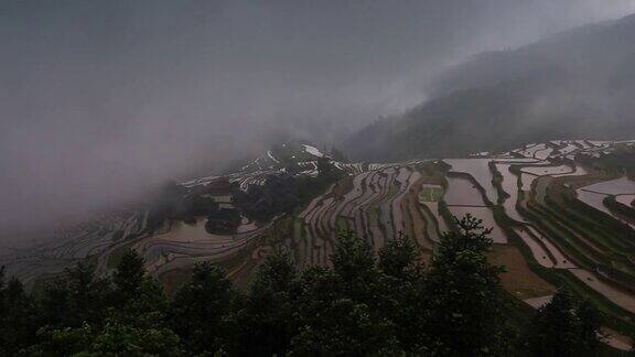 中国贵州从江家坂梯田