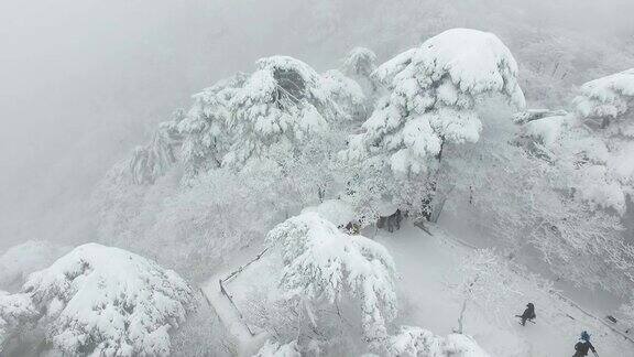 黄山雪景4k