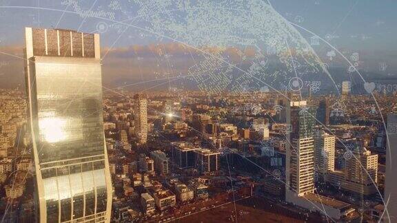 智慧城市与通信网络概念5克LPWA低功率广域无线通信