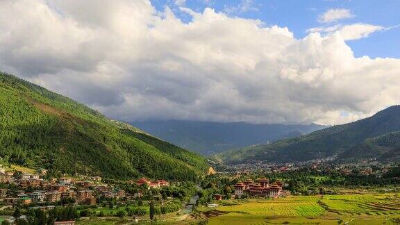 拇指城的时间流逝不丹首都