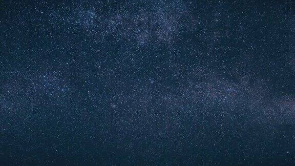 黑暗的夜晚星光灿烂的星空《明亮的天空恒星和银河系》4K自然环境背景
