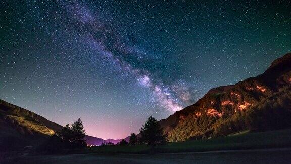 夜晚星空璀璨