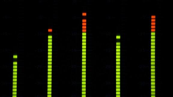 音量单元(VU)仪表监测声级在演播室