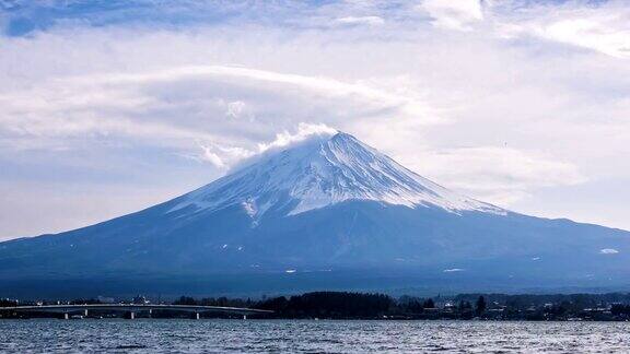 富士山冬季4K时间富士山日本