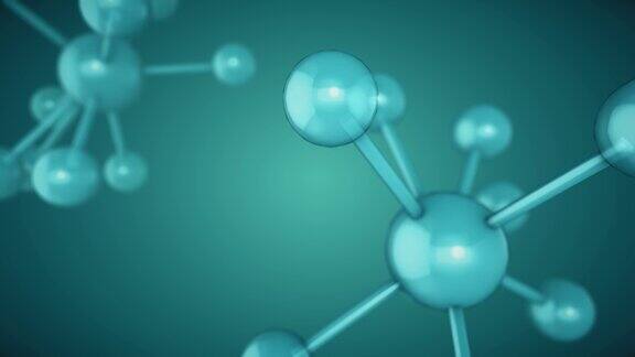 分子结构臭氧氢和氧循环动画