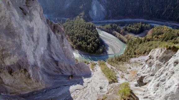 从空中看瑞士大峡谷