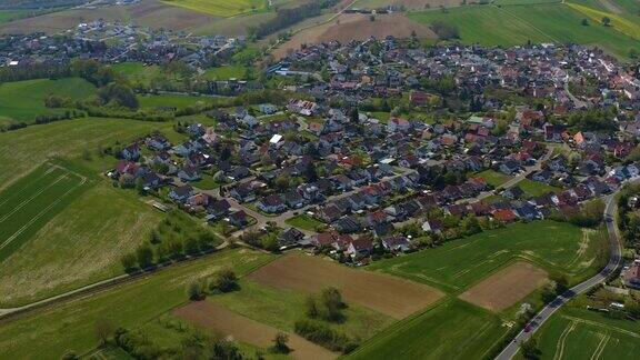 德国霍伦堡村鸟瞰图