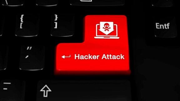 黑客攻击电脑键盘按钮的旋转运动