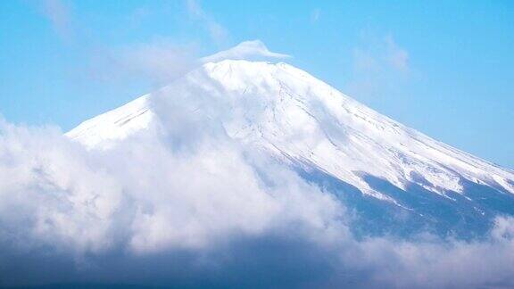 从山中子湖拍摄的富士山