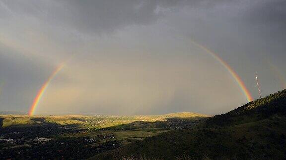 科罗拉多州的双彩虹