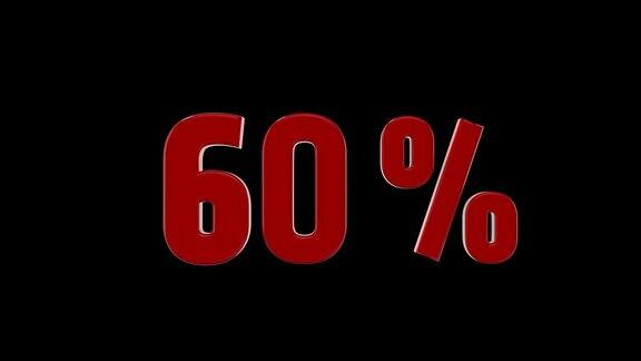 60%折扣动画