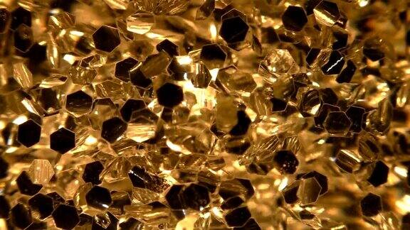 金色闪烁缓慢的粒子背景