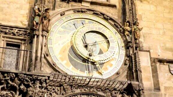 布拉格老城哈利的钟表拍摄的超圈