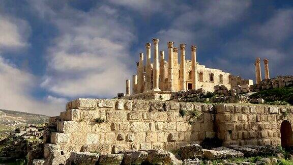 宙斯神庙约旦城市Jerash(古代Gerasa)约旦Jerash省的首都和最大的城市