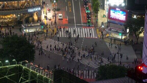 涉谷夜景日本东京