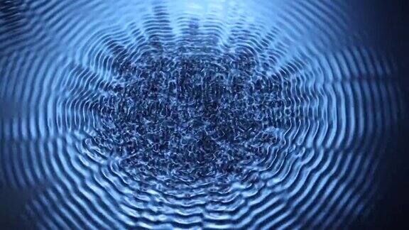 水面上的声波振动特写水的背景