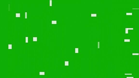 上升数字广场形状运动图形与绿色屏幕背景