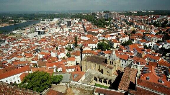 Coimbra的大教堂空中