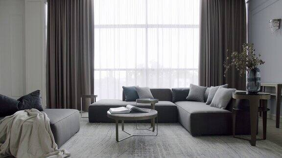 时尚的家具现代当代极简主义客厅
